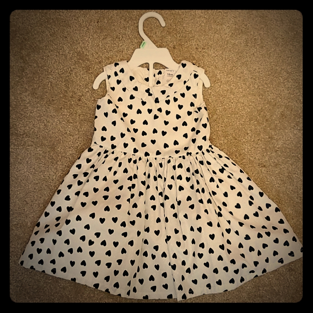 Carter's Heart Bow Holiday Dress